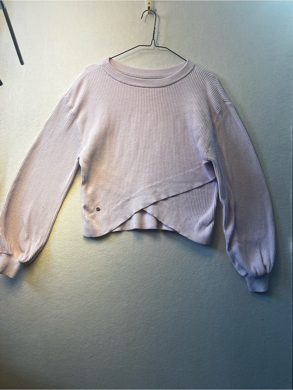 lululemon athletica Lilac Ribbed Crewneck Sweater